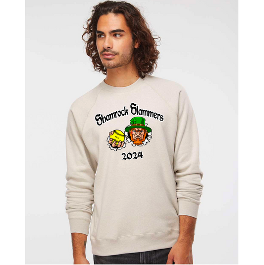 SHAMROCK SLAMMER CREW NECK (STONE HEATHER)